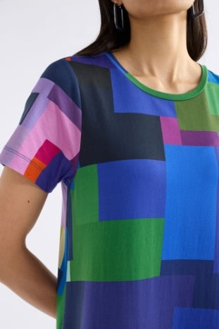 Elk Silgel T-shirt Dress - Lucent Print