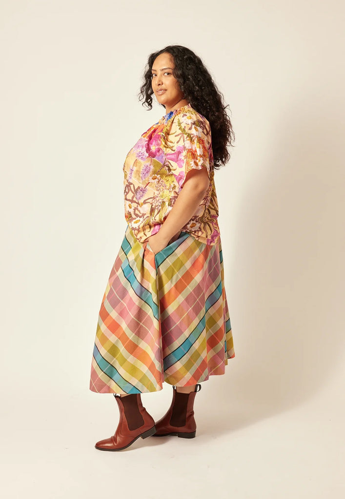 Nancybird Meadows Frill Top - Central Desert