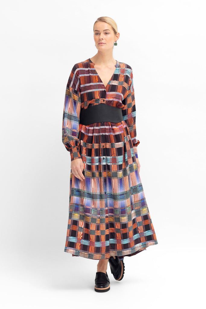 Elk Dilan Shirt Dress - Kasar Print SIZE 20