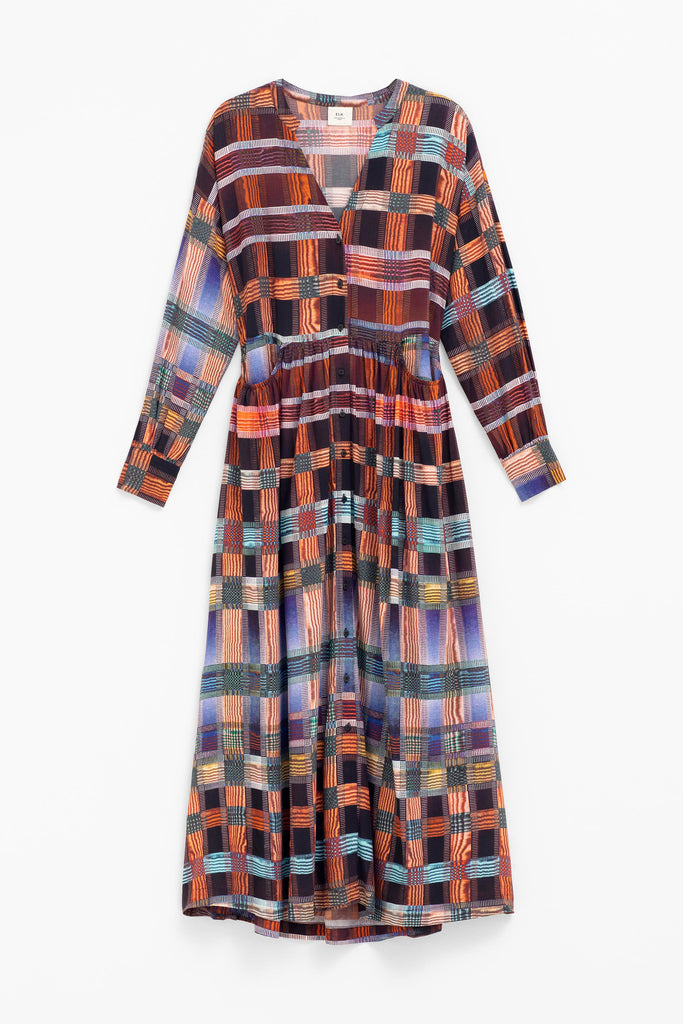 Elk Dilan Shirt Dress - Kasar Print SIZE 20