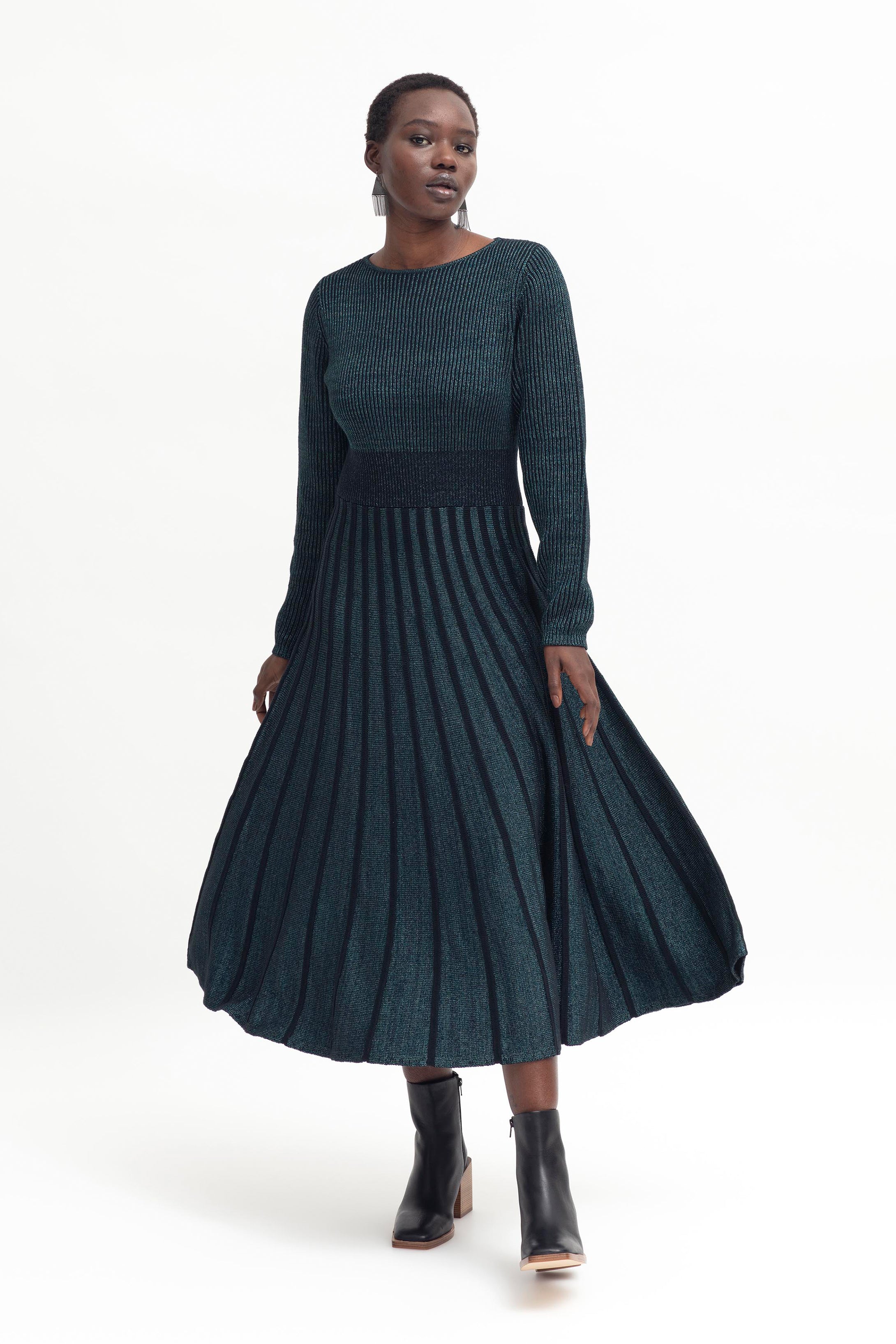 Metallic teal dress outlet