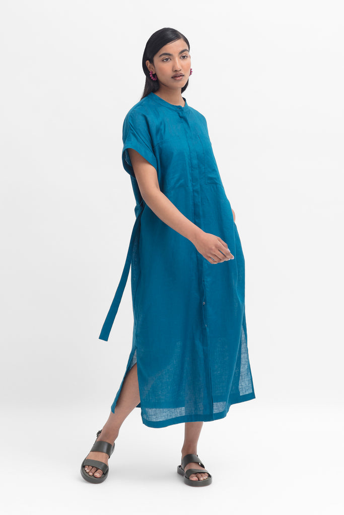 Elk Mies Shirt Dress - Teal