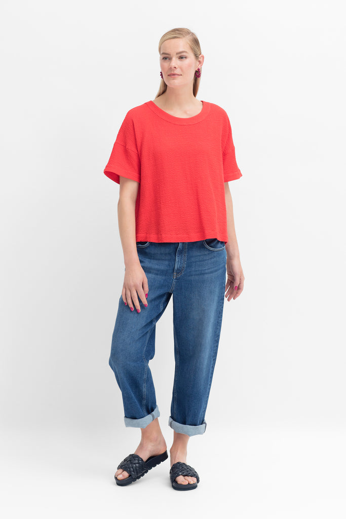 Elk Otilde Top - Bright Red