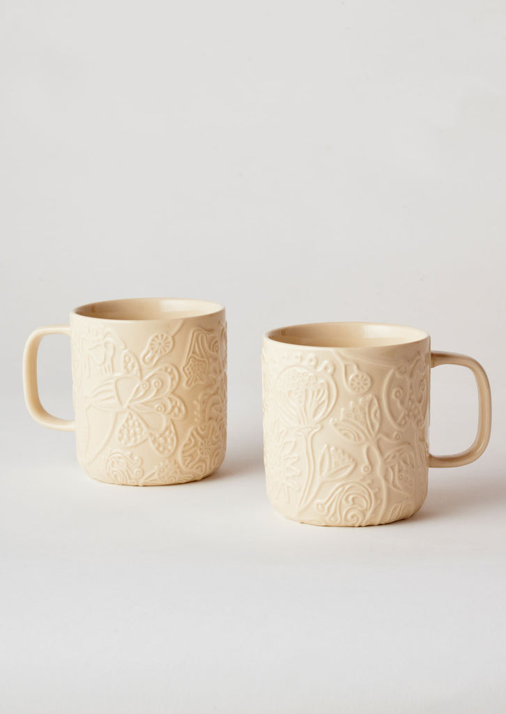 Angus & Celeste Imaginary Botanical Mug Set - Clay