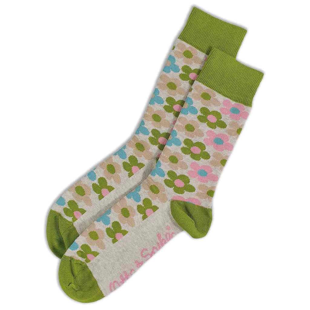 Otto & Spike Cotton Socks - Flower Power