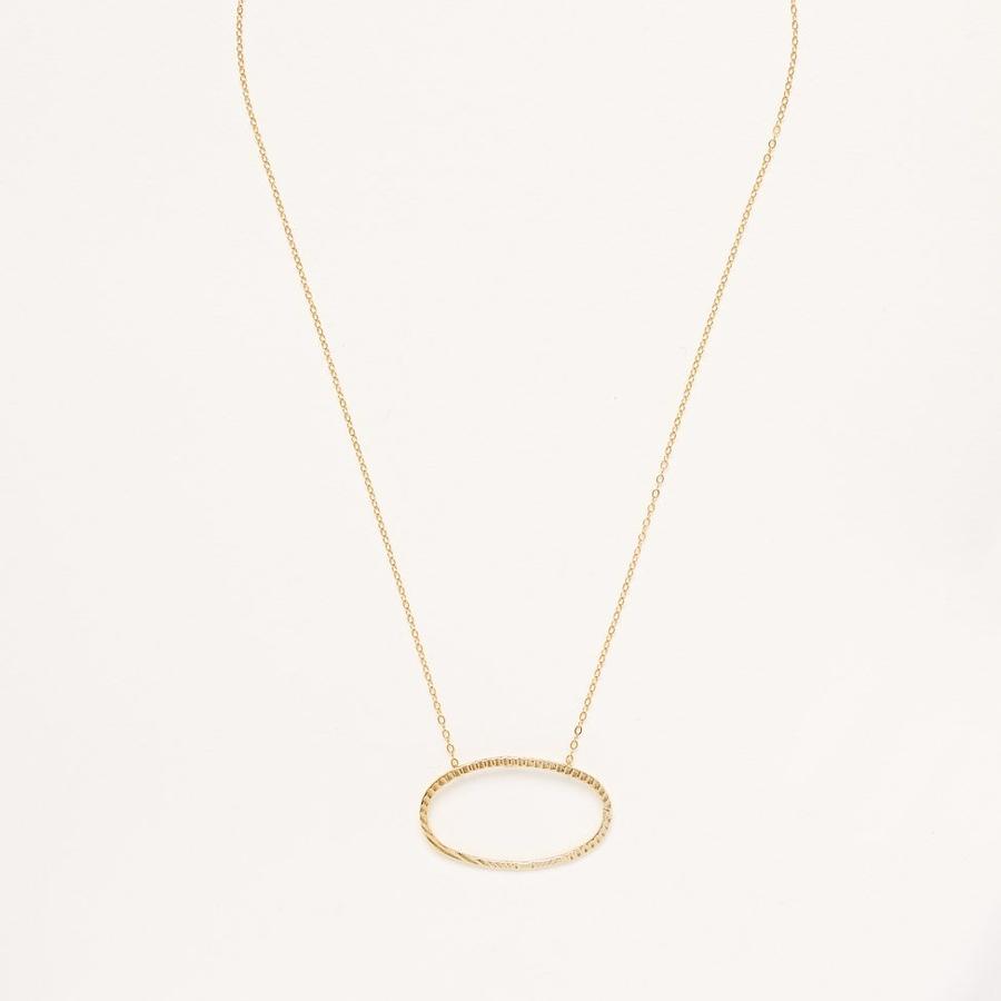 Geneine Honey Ovated Necklace