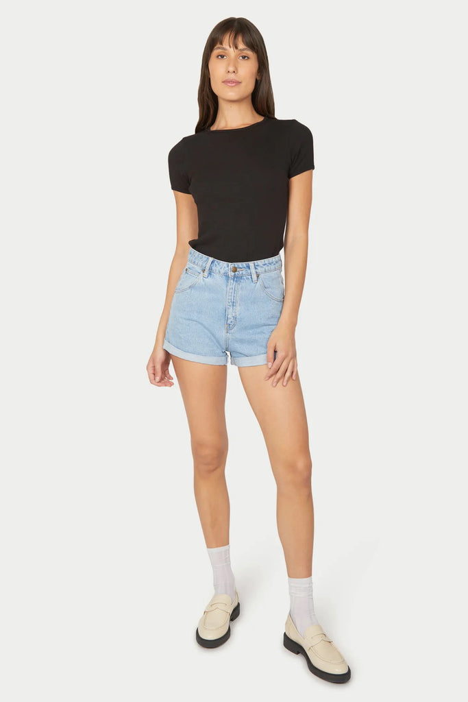 Rolla's Baby Rib Tee - Black