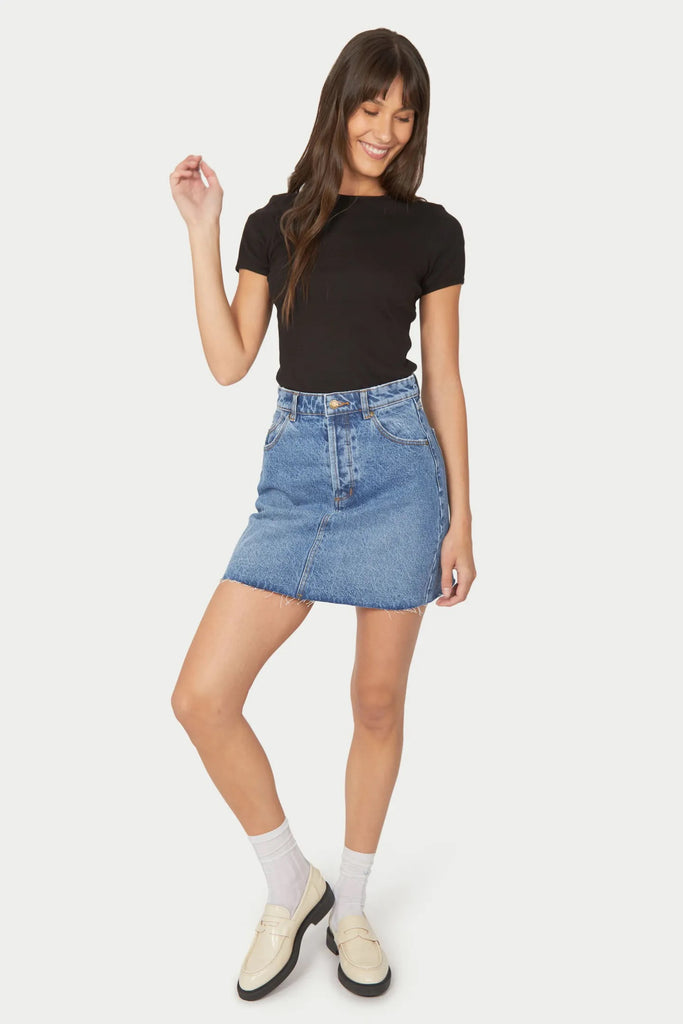 Rolla's Baby Rib Tee - Black
