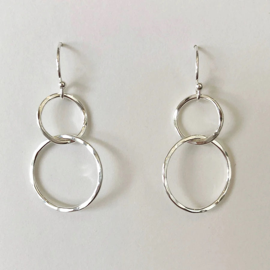 Geneine Honey Double Circle Earrings