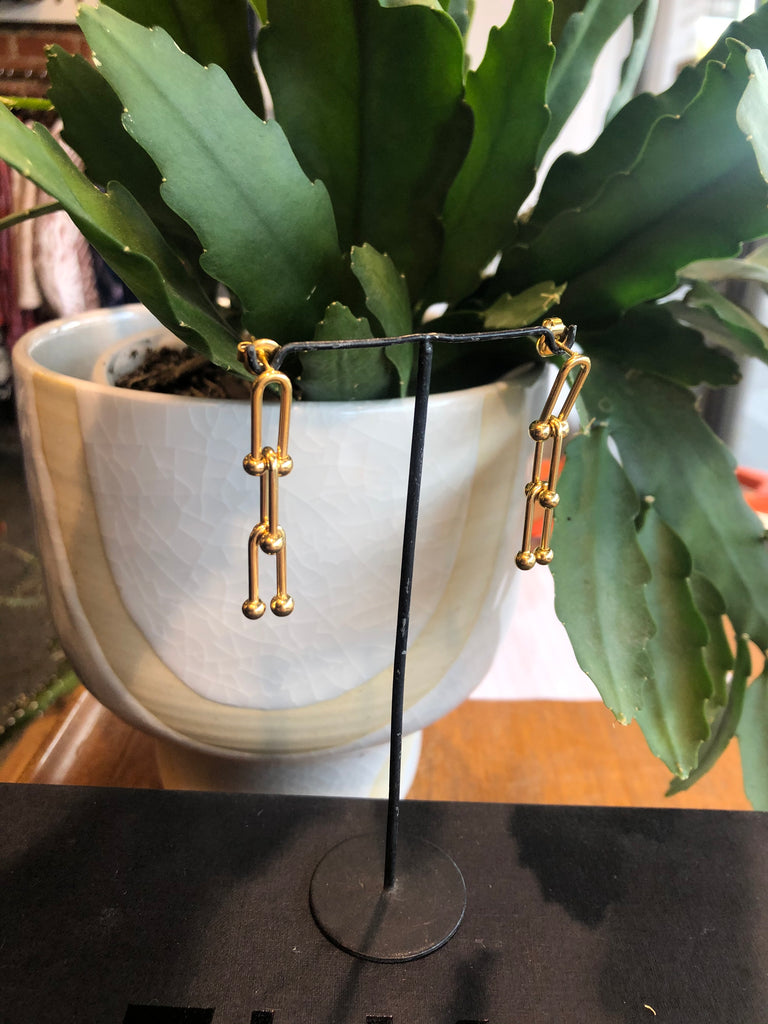 Kitsense Bailey Chain Drop Earrings