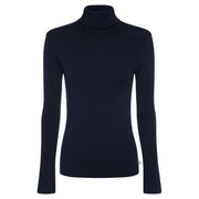 Herou Women's Lightweight Mock Turtleneck Top - Soft Modal Long Sleeve T-Shirt (Navy Blue, X-Large) - View #5